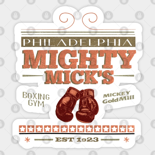 Mighty Mick's - Boxing Gym 1923 Sticker by Nostalgia Avenue